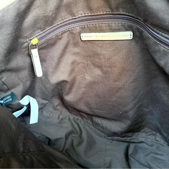 MARC BY MARC JACOBS TAN LEATHER CLASSIC Q HILLIER HOBO - Picture 4 of 8